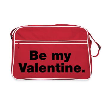 Soyez mon valentin - Sac Retro - rouge/blanc - Devant
