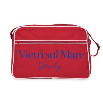 Vietri sul Mare Italy Script - Retro Bag - red/white - Front