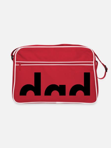 Dad Est. 2026 | Vater | Vatertag - Retro Tasche - Rot/Weiß - Vorne