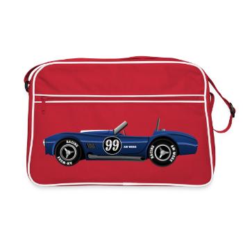 Classic Racer 99 – Vintage Racing Car - Retro Bag - red/white - Front