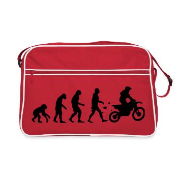 evolution motocross - Retro Tasche - Rot/Weiß - Vorne