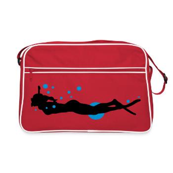 diver - Retro Bag - red/white - Front