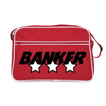 Banker - Bank - Sac Retro - rouge/blanc - Devant