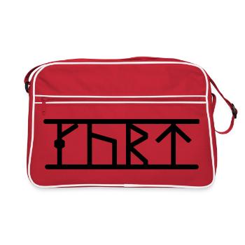 Kurt - Retro Tasche - Rot/Weiß - Vorne