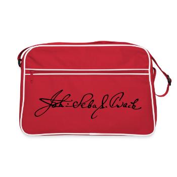 Johann Sebastian Bach Signature - Sac Retro - rouge/blanc - Devant