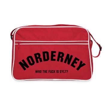 Norderney qui est Sylt - Sac Retro - rouge/blanc - Devant