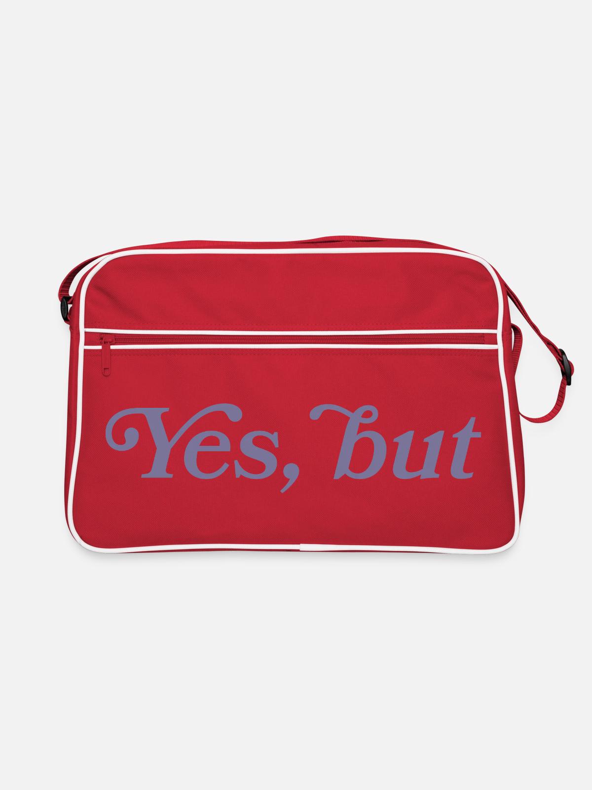 Yes, but... - Retro Bag - red/white - Front