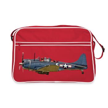 SBD Dauntless - Sac Retro - rouge/blanc - Devant
