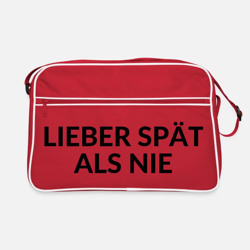 BETTER LATE THAN NEVER always late delay Retro Bag