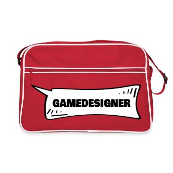 Cadeau pour les concepteurs de jeux - Sac Retro - rouge/blanc - Devant