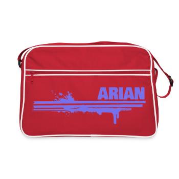 Cadeau pour Arian - Sac Retro - rouge/blanc - Devant