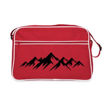 Montagnes - Sac Retro - rouge/blanc - Devant