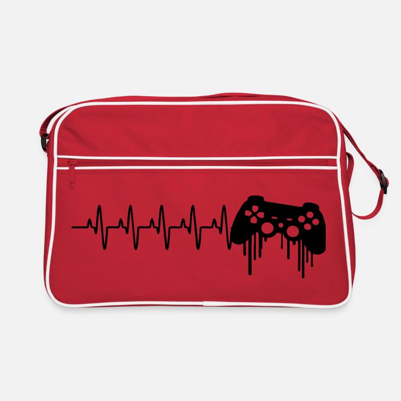 Herzschlag gaming kontroller Retro Tasche