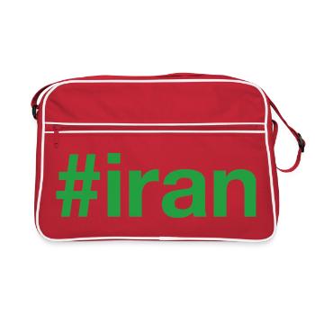 Iran Hashtag - Sac Retro - rouge/blanc - Devant