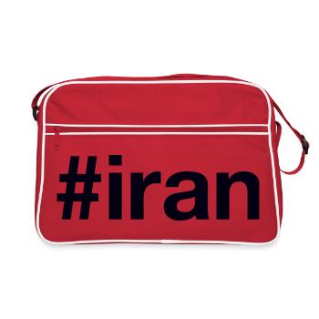 Iran Hashtag - Retro Bag - red/white - Front