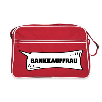 Gift for bank clerk - Retro Bag - red/white - Front