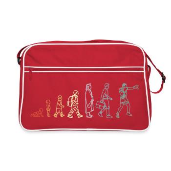 Vintage Boxes Evolution - Retro Bag - red/white - Front