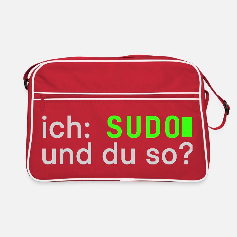 ich: SUDO und du so? Linux Spruch - Programmierer Retro Tasche
