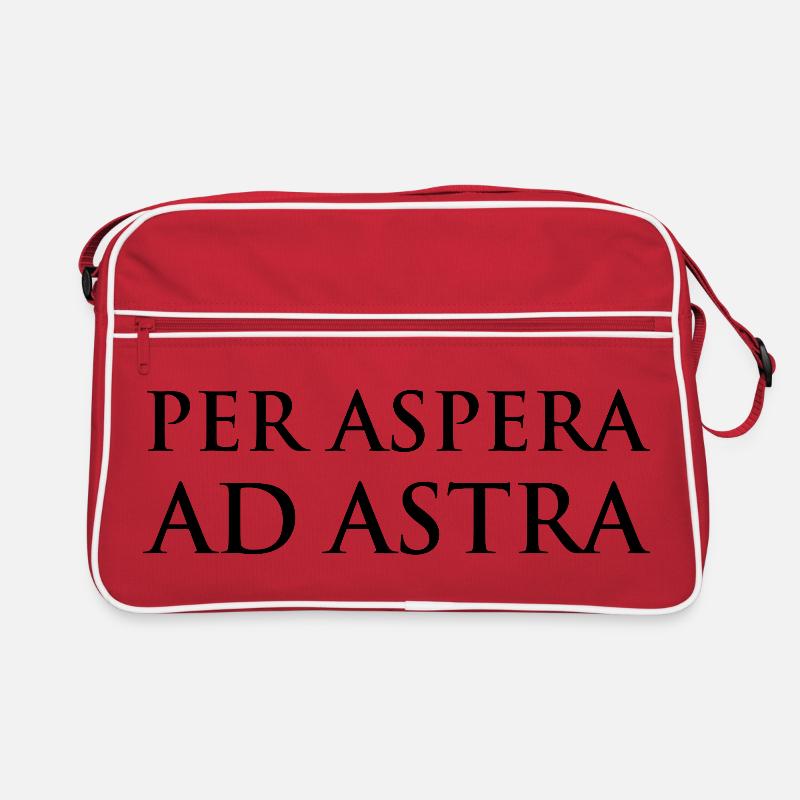Per Aspera ad Astra Typografiedesign Retro Tasche