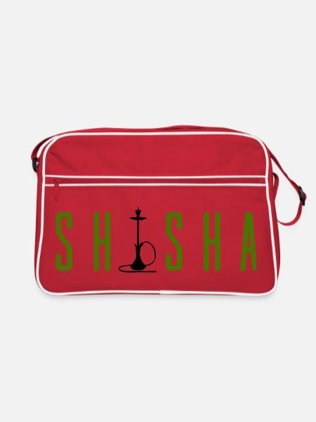 shisha- - Retro Tasche - Rot/Weiß - Vorne