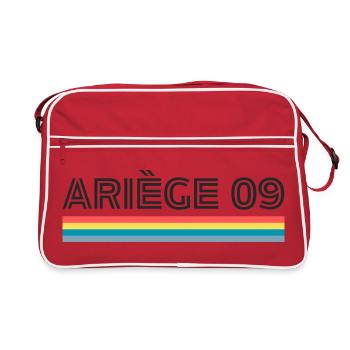 Ariege 09 T-Shirt Cadeau Humour - Sac Retro - rouge/blanc - Devant