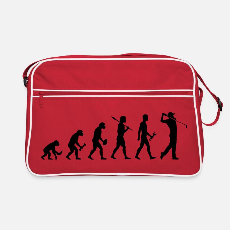 Evolution Golfspieler Golf Retro Tasche