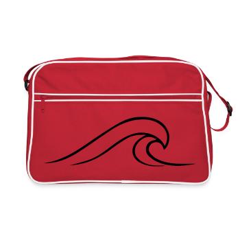 vague minimaliste - Sac Retro - rouge/blanc - Devant