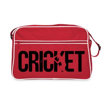 cricket - Retro Tasche - Rot/Weiß - Vorne