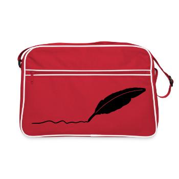 writing pen - Retro Bag - red/white - Front