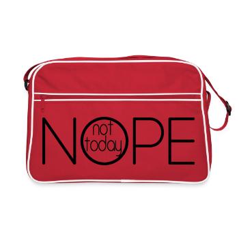 NOPE NOT TODAY V1 - Sac Retro - rouge/blanc - Devant