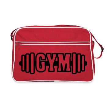 Emblème de gymnase - Sac Retro - rouge/blanc - Devant