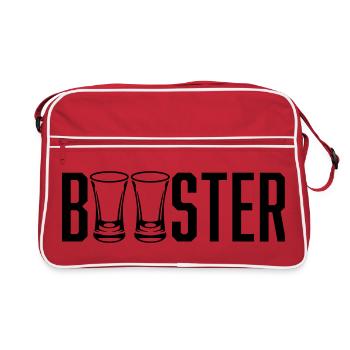 Schnaps Booster - Retro Tasche - Rot/Weiß - Vorne