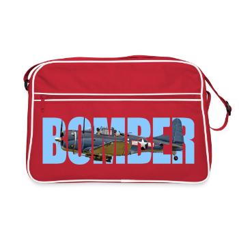 Bomber SBD Dauntless - Retro Bag - red/white - Front