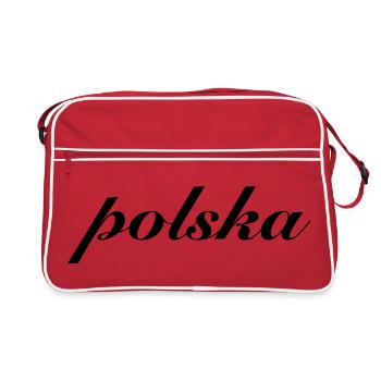 Polska Pologne Cadeau - Sac Retro - rouge/blanc - Devant