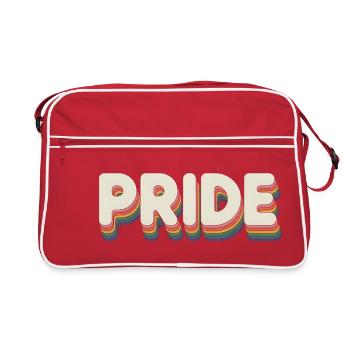 Pride - Cool Queer Logo - Sac Retro - rouge/blanc - Devant
