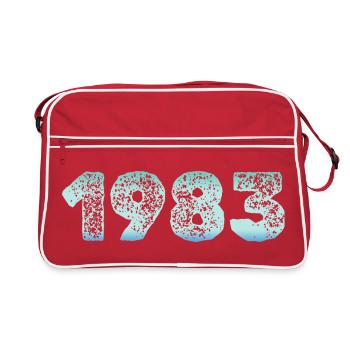 1983 Grunge Gradient Digits - Retro Bag - red/white - Front