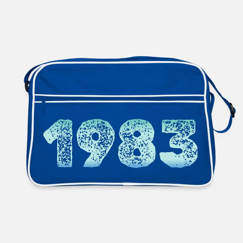 1983 Grunge Gradient Ziffern Retro Tasche