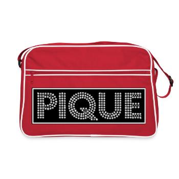 PIQUE Glitter Letters Pebbles - Retro Bag - red/white - Front