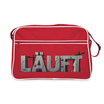 Course – Humour monumental - Sac Retro - rouge/blanc - Devant
