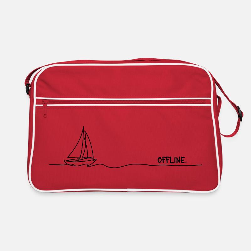 offline. Sailing Minimal Oneline Statement Retro Bag