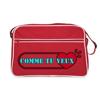 COMME TU VEUX. - Sac Retro - rouge/blanc - Devant