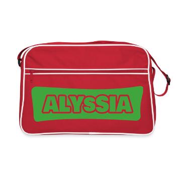 Cadeau pour Alyssia - Sac Retro - rouge/blanc - Devant