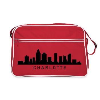 Skyline Charlotte - Sac Retro - rouge/blanc - Devant