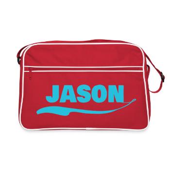 Gift for Jason - Retro Bag - red/white - Front