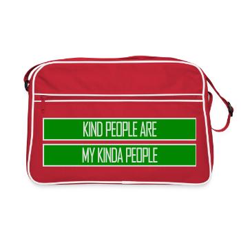 Les gens gentils sont mon genre de gentillesse - Sac Retro - rouge/blanc - Devant