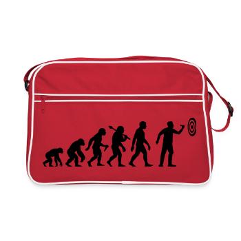 Darts Evolution Dart Zielen Auf Zielscheibe - Retro Tasche - Rot/Weiß - Vorne
