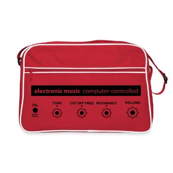 electronic music - Retro Bag - red/white - Front