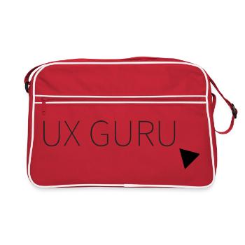 UX Guru - Retro Bag - red/white - Front