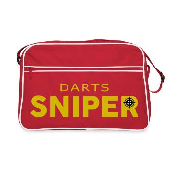 Fléchettes Sniper - Conception de lecteur de précision - Sac Retro - rouge/blanc - Devant