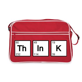 Think (white) - Retro Bag - red/white - Front